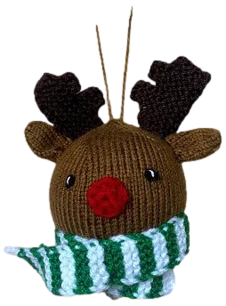 Knitted Ornament Set "Winter Cheer"