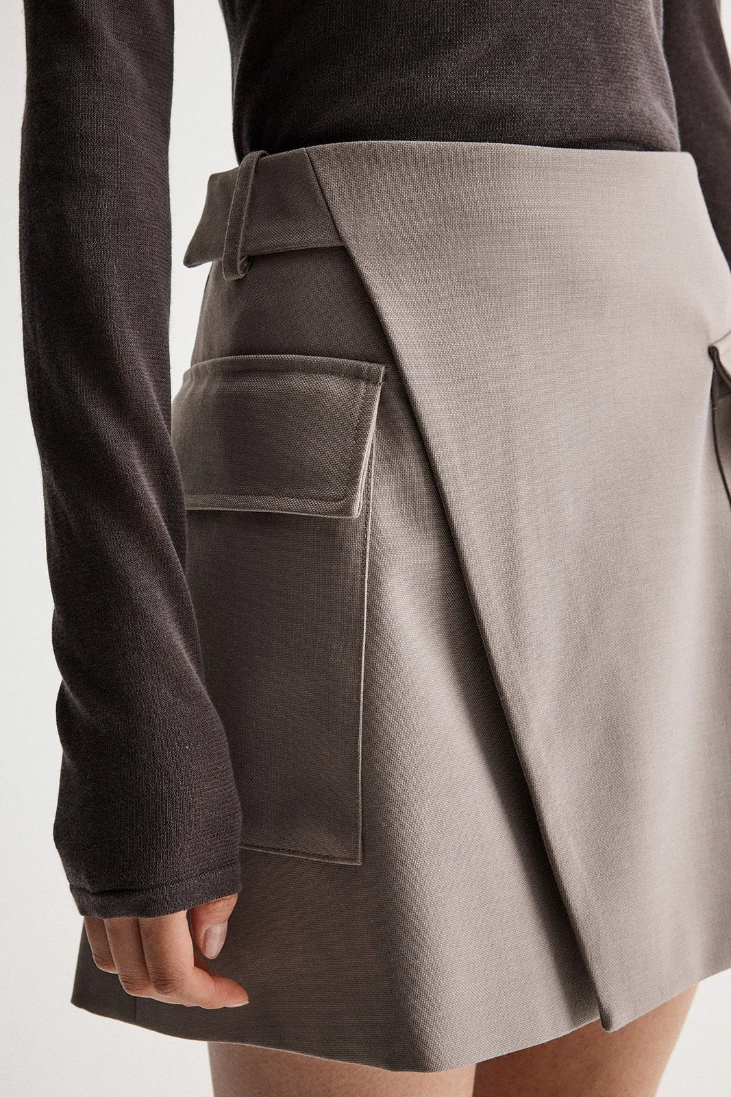 Linden Mini Skirt Granite
