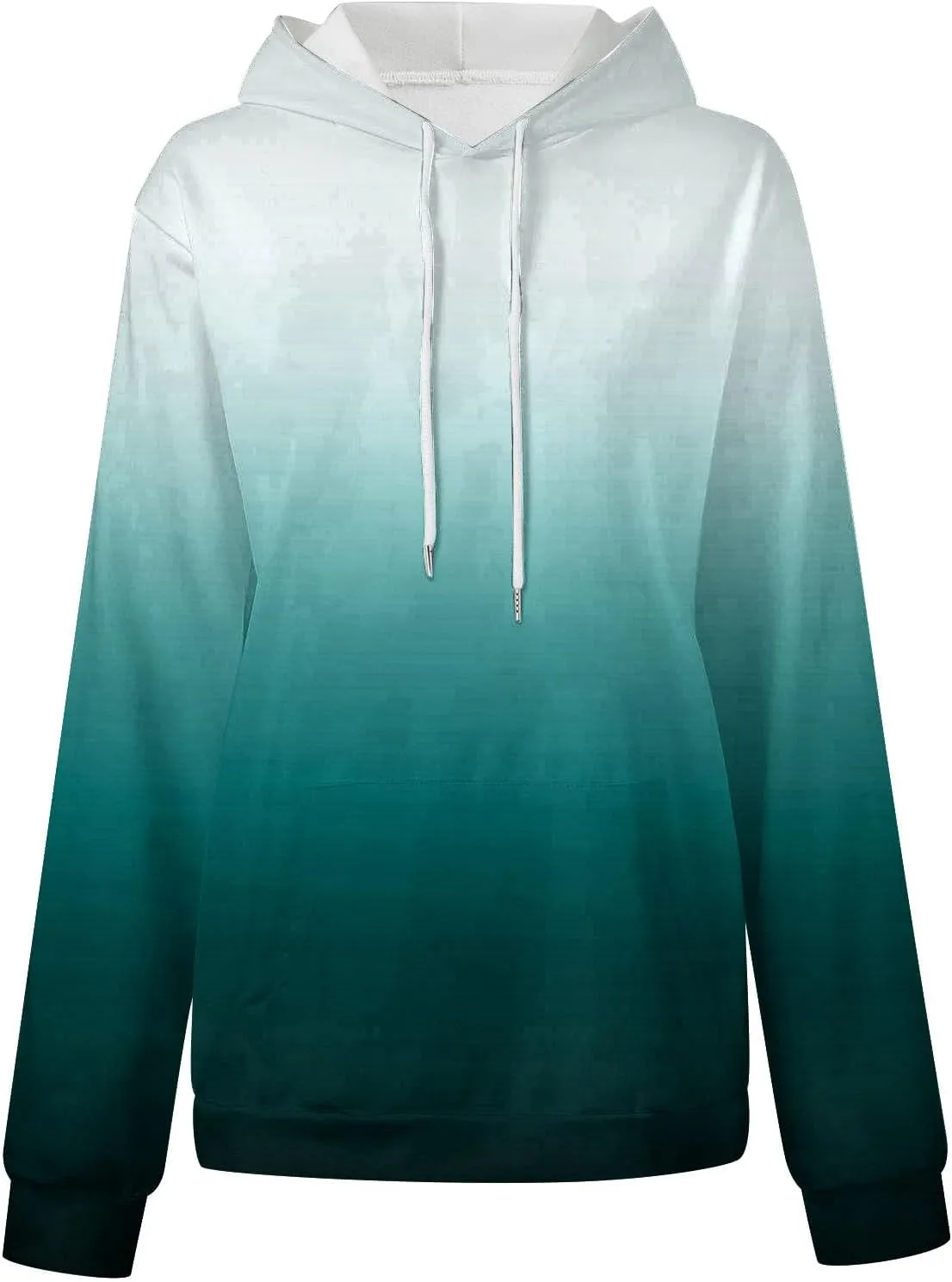 LRMQS Womens Fall Fashion 2024 Trendy Oversized Hoodie Sweatshirts Gradient Color Casual Drawstring Hoodies Pullover Clothes
