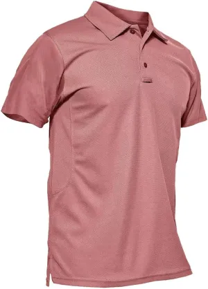 MAGCOMSEN Men's Polo Shirt Quick Dry Performance Short Sleeve Tactical Shirts Pique Jersey Golf Shirt