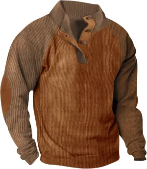 Man Fashion Casual Sports Stand Collar Button Patchwork Short Sleeve Stand-up Collar Blouse Shirt Tops 2024 Mens