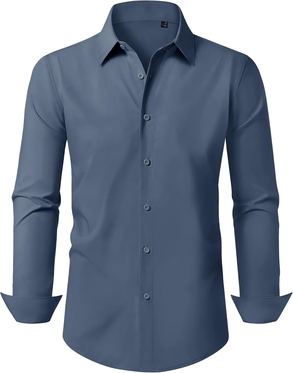 Mens Business Dress Shirt Long Sleeve Button Down Formal Shirt for Men Cotton Slim Fit Shirt for Wedding