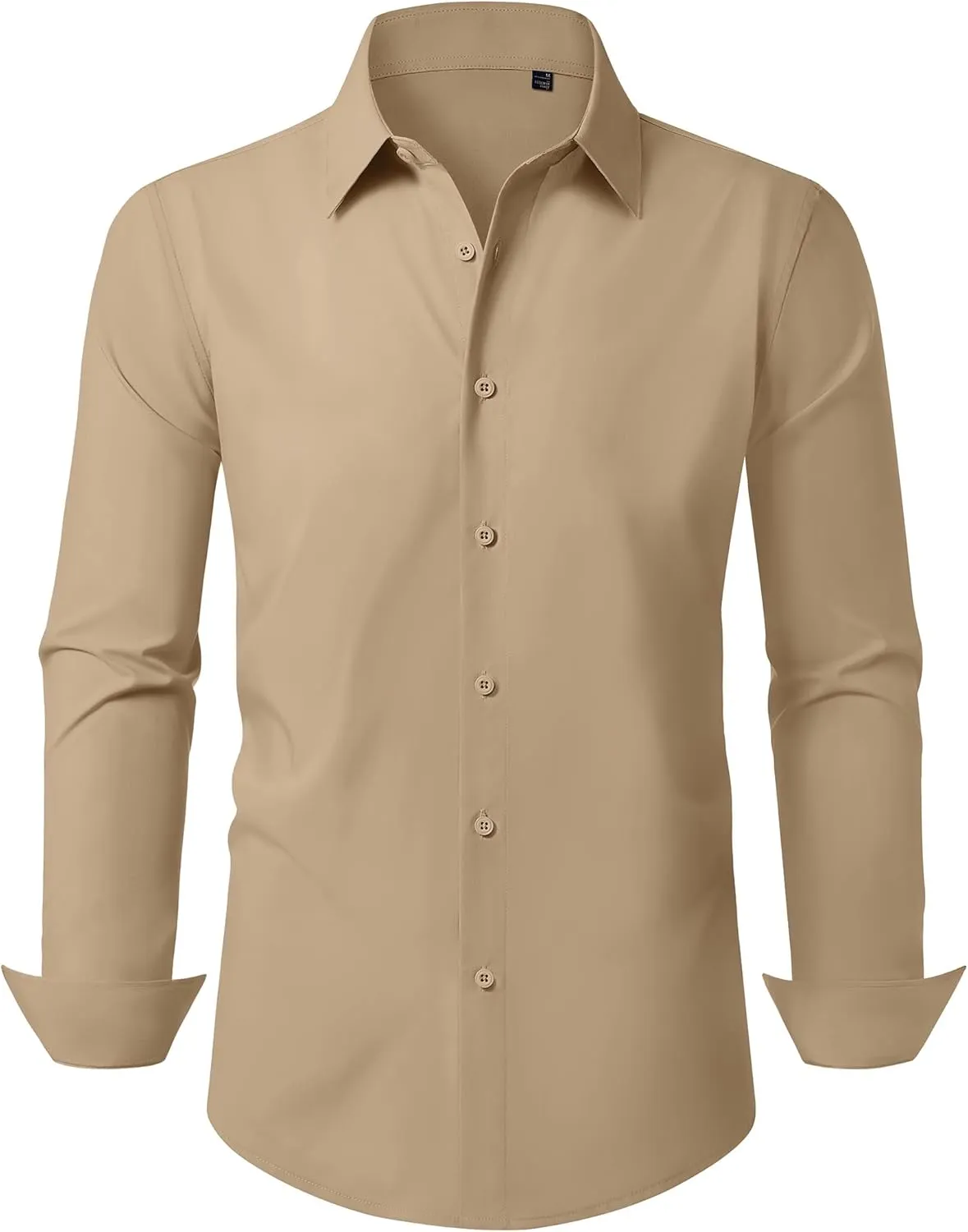 Mens Business Dress Shirt Long Sleeve Button Down Formal Shirt for Men Cotton Slim Fit Shirt for Wedding