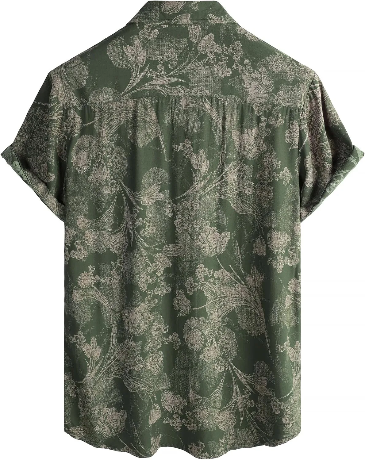 Mens Hawaiian Shirt Short Sleeve Button Down Tropical Shirts Casual Floral Summer Beach Shirt