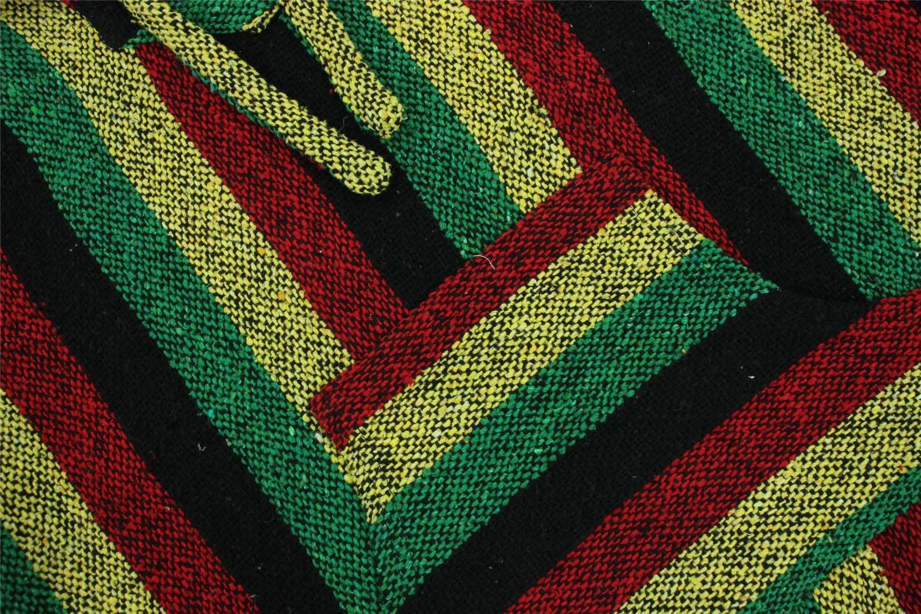 Recycled Mexican Baja Jerga Hoody - Rasta