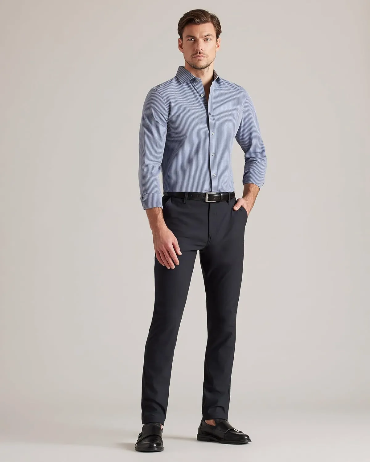Rhone Men's State of Mind Shirt, Slim Fit Button Down Shirt, Performance Fabric, Anti Odor