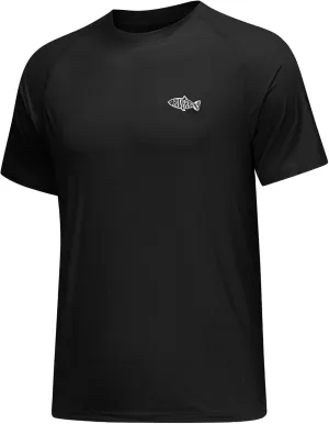 Riverruns UPF 50  UV Sun Protection Fishing Shirt Breathable Quick Dry Swim Shirt Rash Guard Water Beach T-Shirt for Men