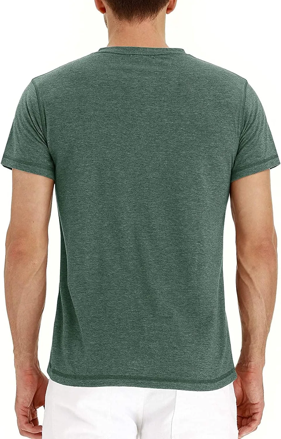 Sailwind Mens Henley Short Sleeve T-Shirt Cotton Casual Shirt