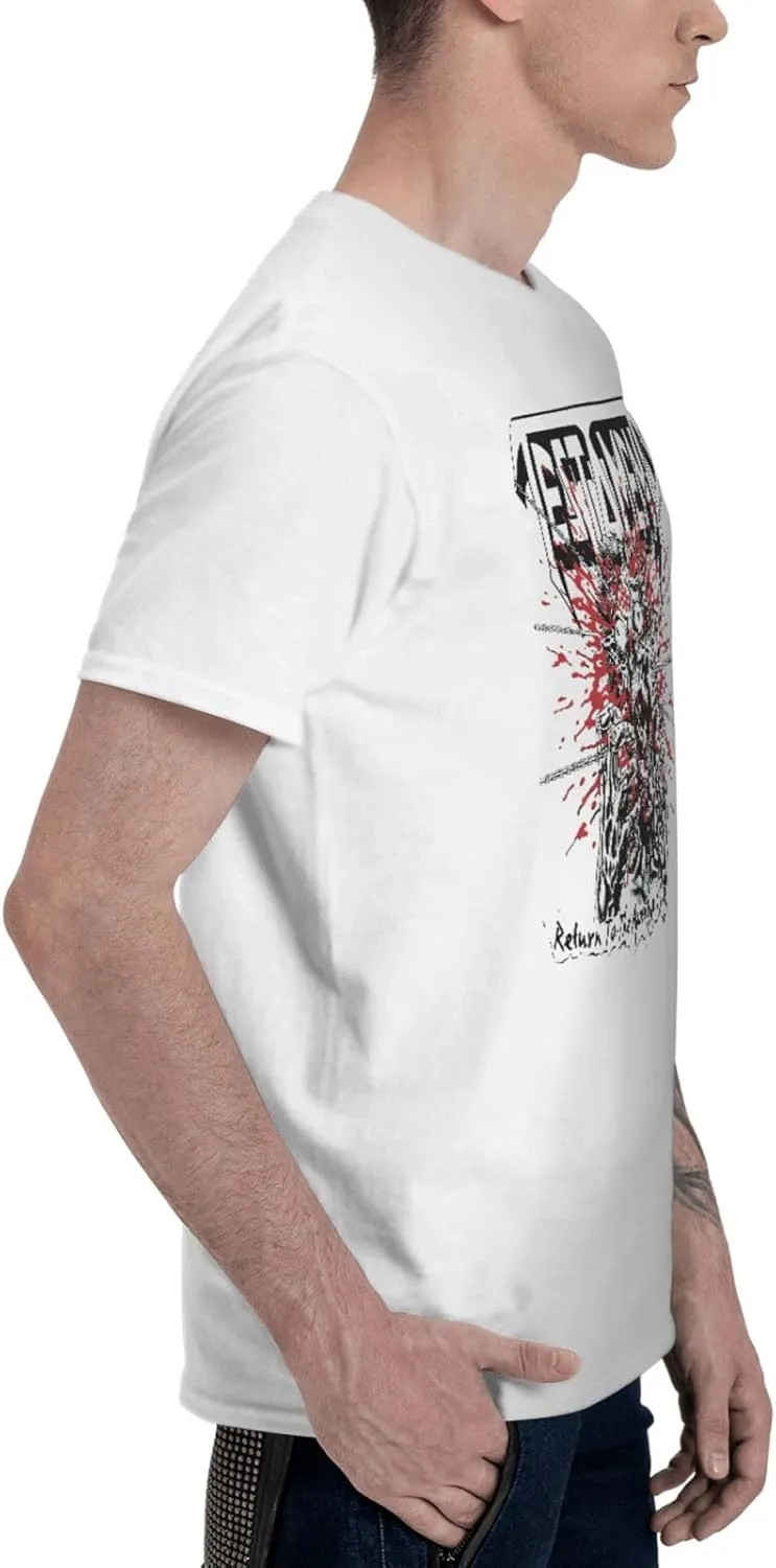 Shirt Men's Short Sleeve T-Shirt Summer Casual Crewneck Tops Oversized Tee Shirts