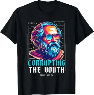 Socrates Shirt Greek Stoic Philosopher Corrupting The Youth T-Shirt