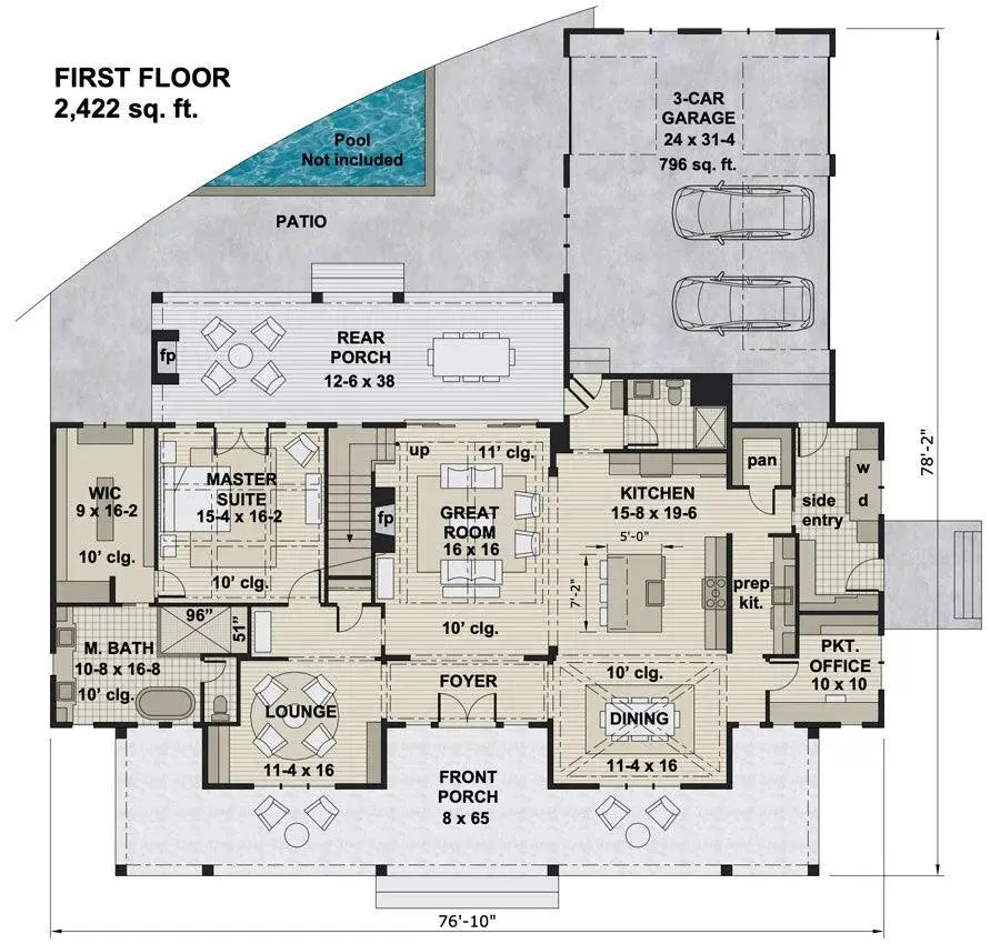 Spacious 4-Bedroom Home with 3952 sq ft of Living Space