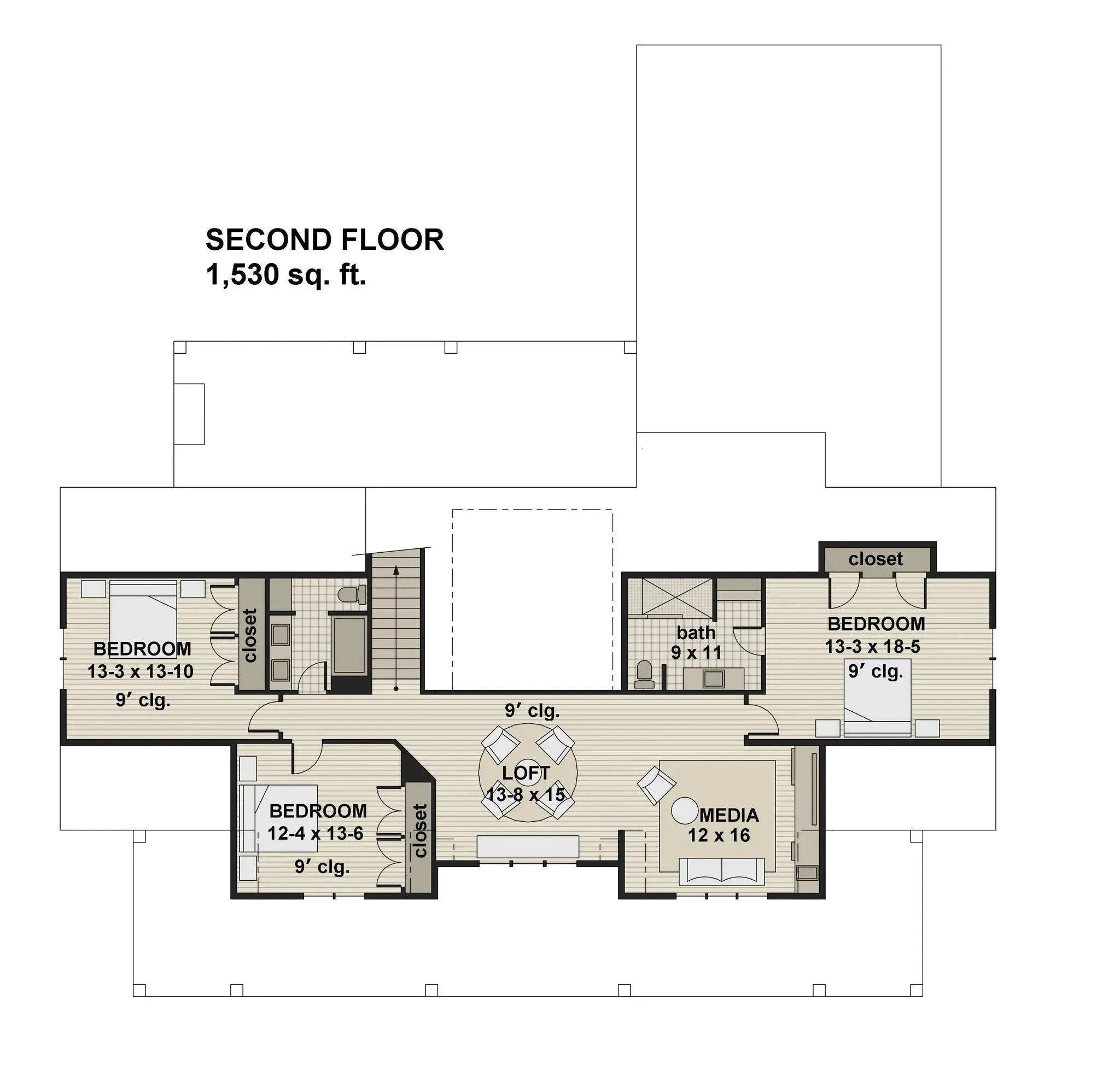 Spacious 4-Bedroom Home with 3952 sq ft of Living Space
