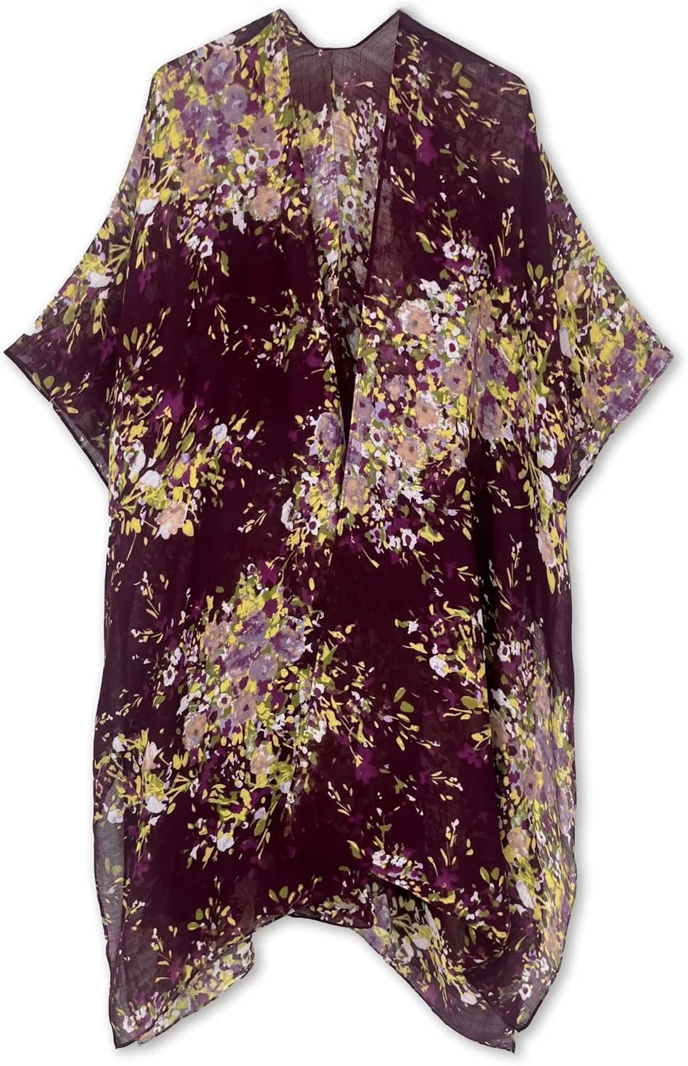 Spicy Sandia Kimonos for Women Floral Beach Cover Up Loose Swimsuit Bathing Suit Coverup Cardigan for Summer Swimwear