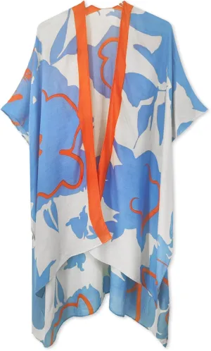 Spicy Sandia Kimonos for Women Floral Beach Cover Up Loose Swimsuit Bathing Suit Coverup Cardigan for Summer Swimwear