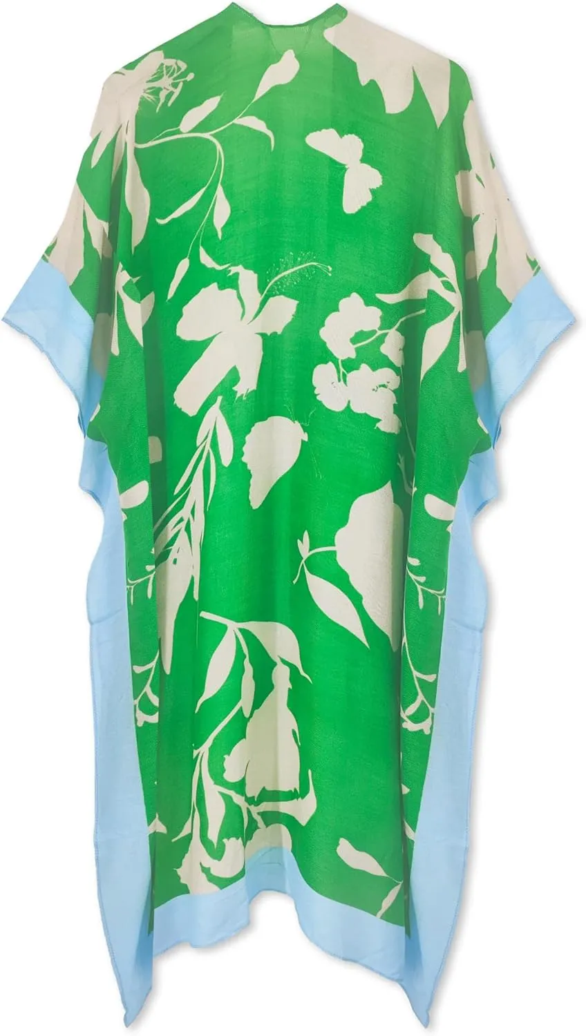 Spicy Sandia Kimonos for Women Floral Beach Cover Up Loose Swimsuit Bathing Suit Coverup Cardigan for Summer Swimwear