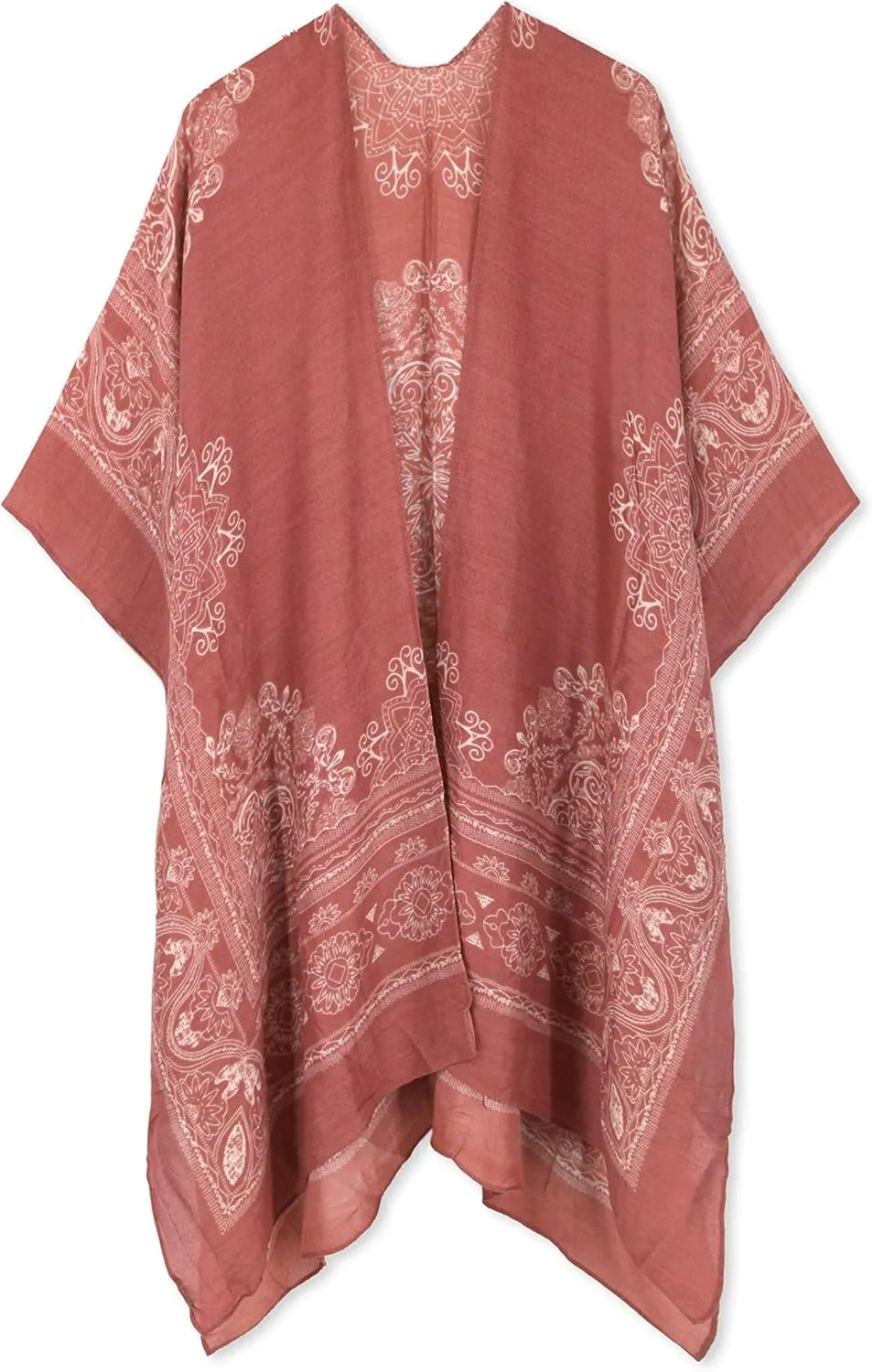 Spicy Sandia Kimonos for Women Floral Beach Cover Up Loose Swimsuit Bathing Suit Coverup Cardigan for Summer Swimwear