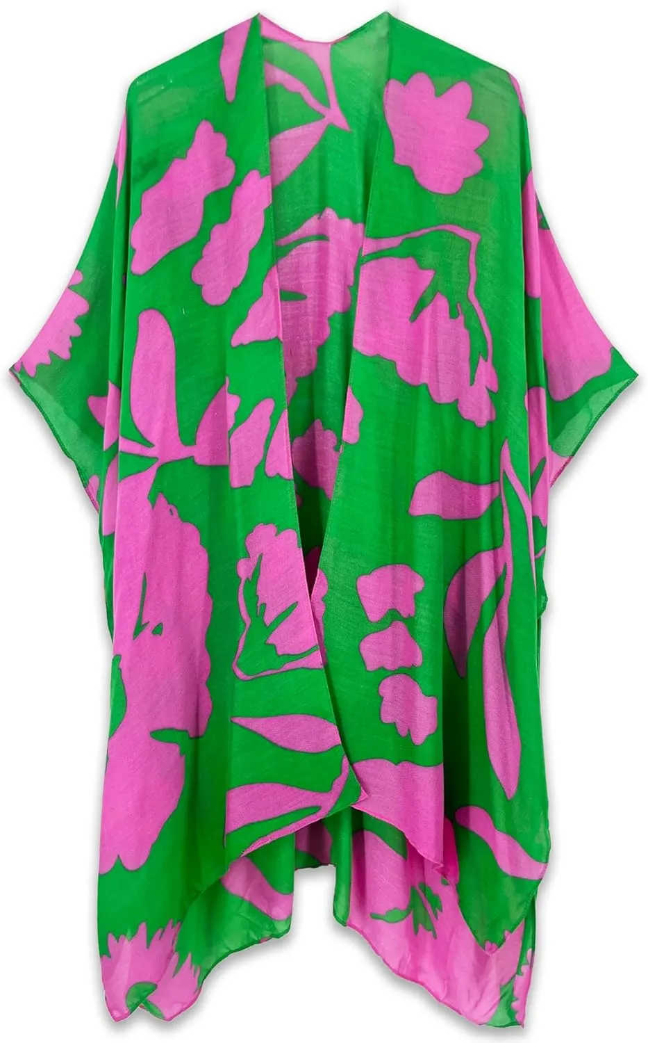 Spicy Sandia Kimonos for Women Floral Beach Cover Up Loose Swimsuit Bathing Suit Coverup Cardigan for Summer Swimwear