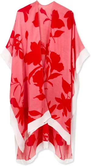 Spicy Sandia Kimonos for Women Floral Beach Cover Up Loose Swimsuit Bathing Suit Coverup Cardigan for Summer Swimwear