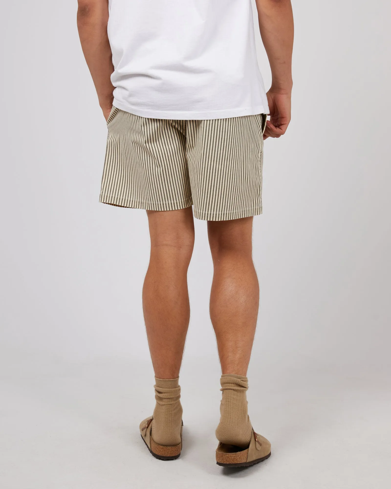 Stripe Short Tan