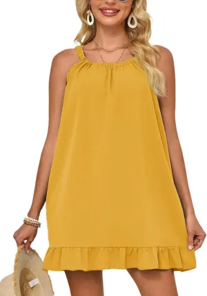 Swimsuit Coverup for Women Bathing Suit Cover Up Beach Bikini Swimwear Sleeveless Tank Dress 2025 Vacation
