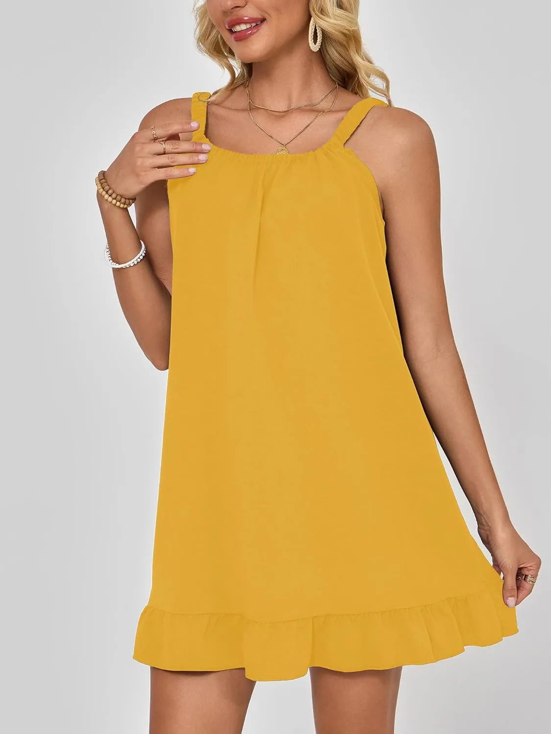Swimsuit Coverup for Women Bathing Suit Cover Up Beach Bikini Swimwear Sleeveless Tank Dress 2025 Vacation