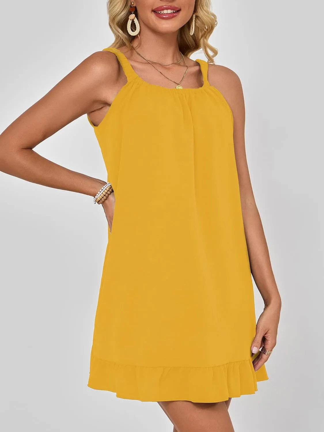 Swimsuit Coverup for Women Bathing Suit Cover Up Beach Bikini Swimwear Sleeveless Tank Dress 2025 Vacation