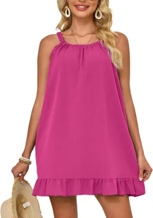 Swimsuit Coverup for Women Bathing Suit Cover Up Beach Bikini Swimwear Sleeveless Tank Dress 2025 Vacation