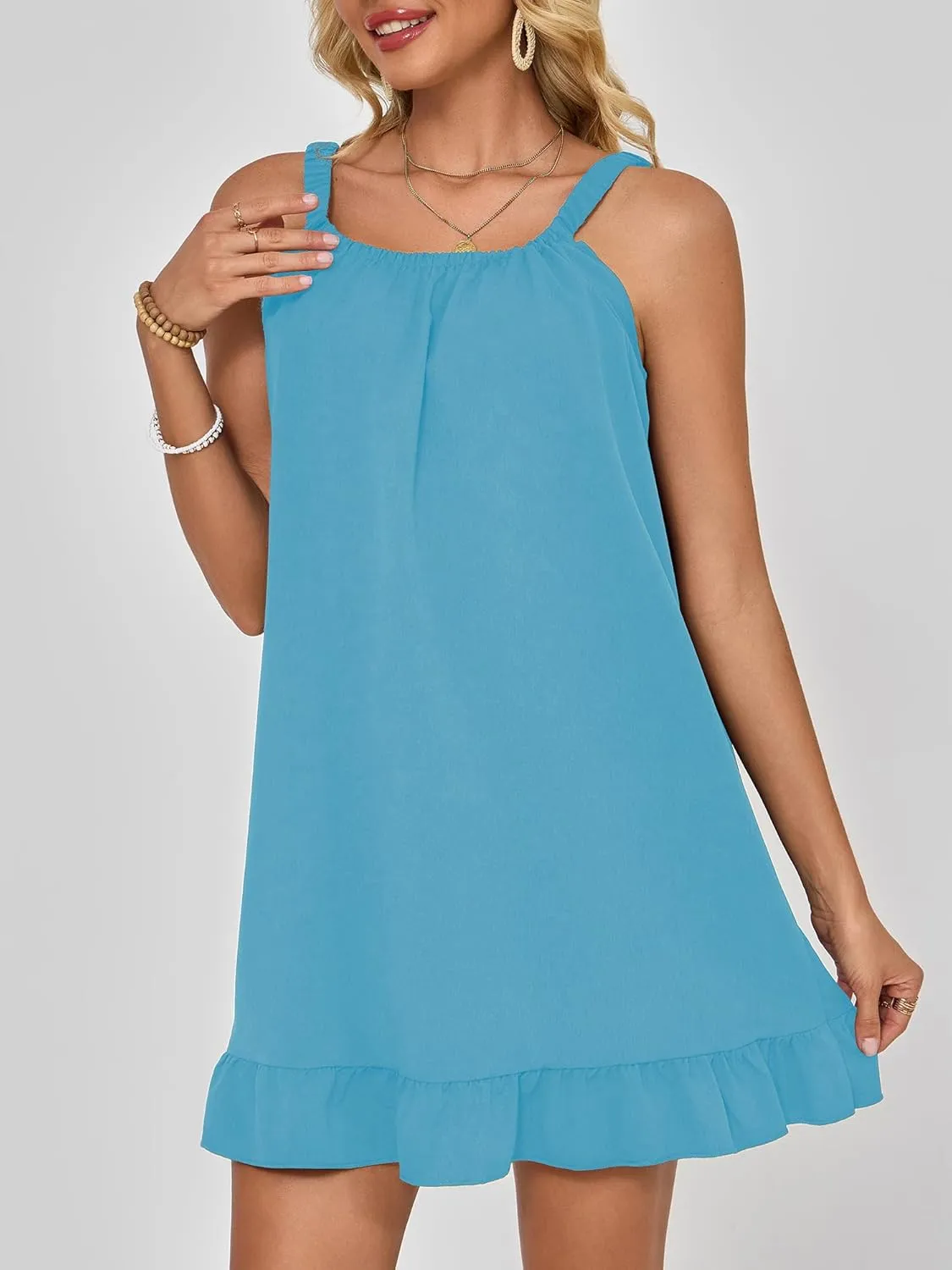 Swimsuit Coverup for Women Bathing Suit Cover Up Beach Bikini Swimwear Sleeveless Tank Dress 2025 Vacation