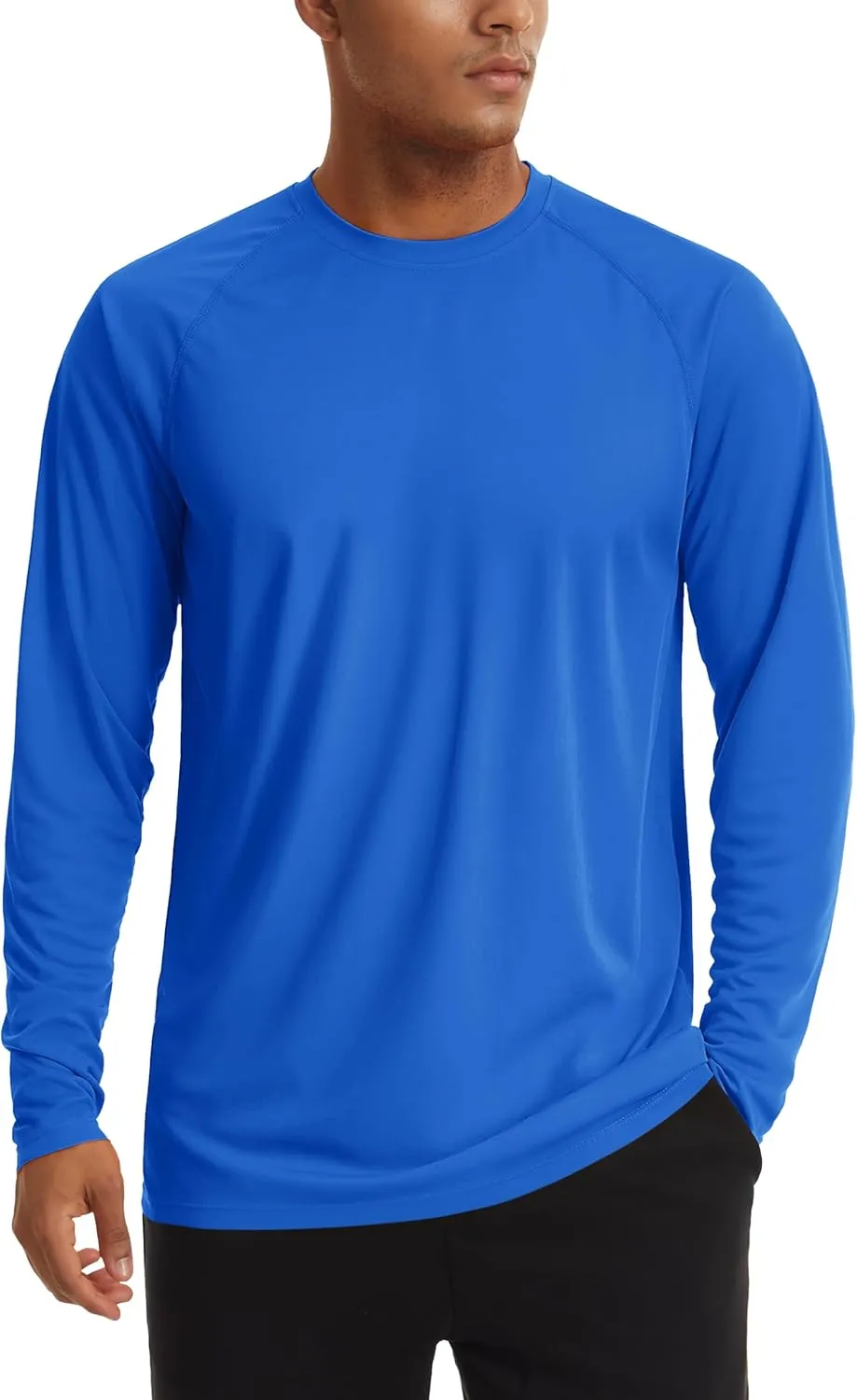 TACVASEN Men's Sun Shirt UPF 50  Long Sleeve UV Protection Lightweight Rash Guard Swim Shirt Quick Dry Fishing T-Shirt