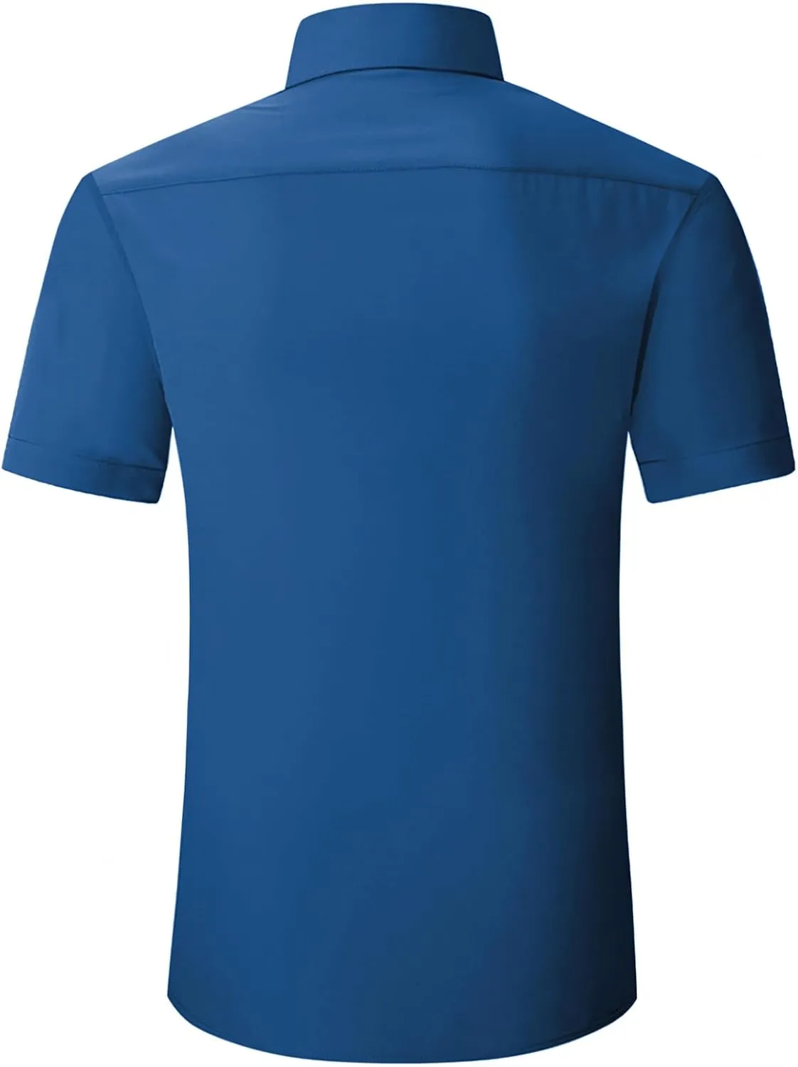 TopTie Men's Short Sleeve Shirt, Wrinkle-Resistant Business Formal Dress Shirt