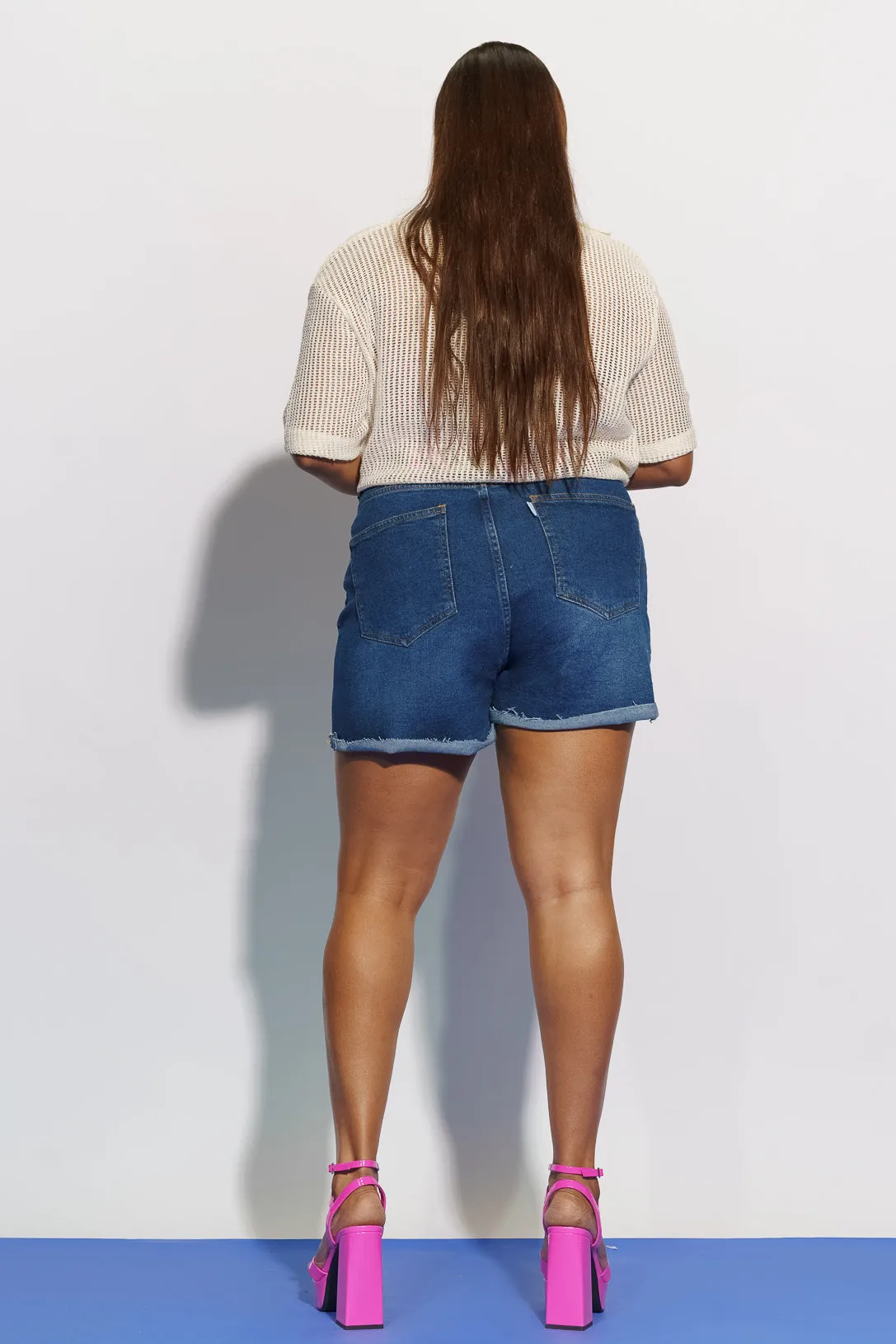 Upturn Indigo Curve Denim Shorts