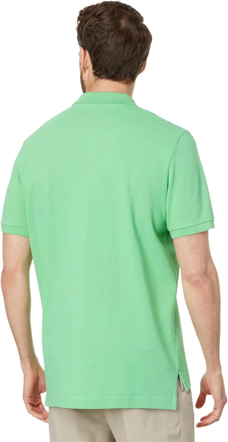 U.S. Polo Assn. Men's Classic Polo Shirt, Two-Button Closure Pique Polo Shirt, Summer Fashion Golf Shirt