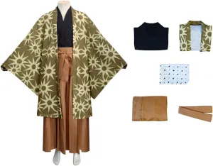 UZAIN Haganezuka Hotaru Cosplay Mask Anime Kimetsu no Yaiba Cosplay Costumes Kimono Outfit Uniform With Cloak Halloween