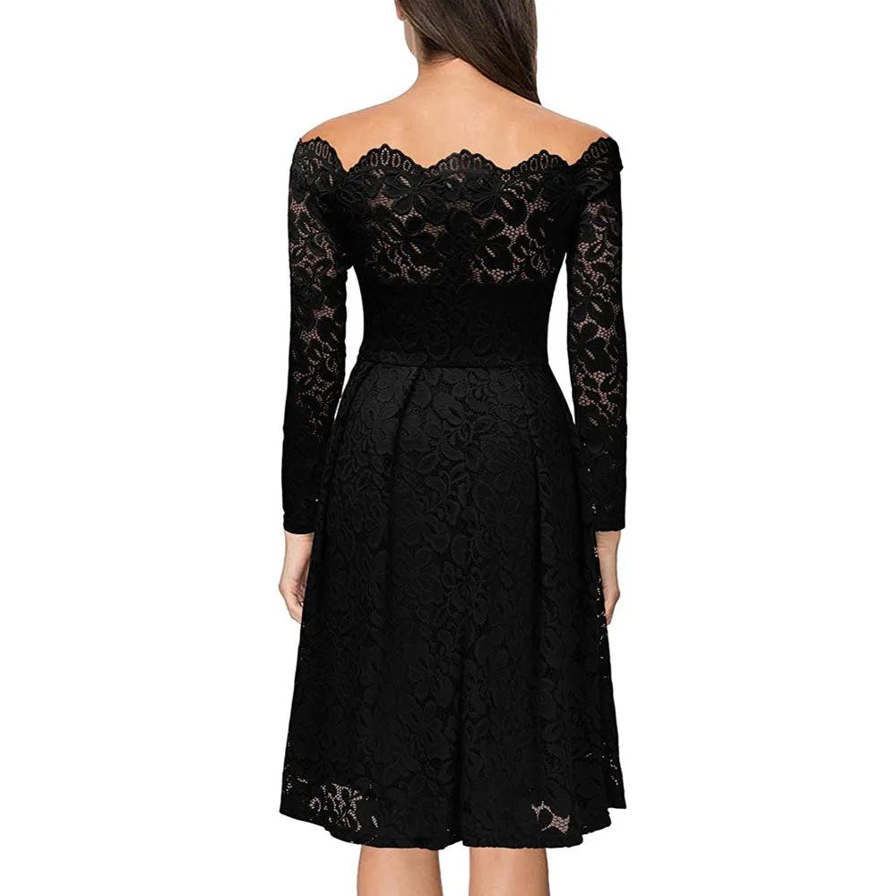 VenusFox Long Sleeve Casual A-line Sexy Dress