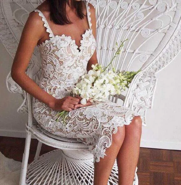 VenusFox White/ Black Sexy Sleeveless Lace Party dress