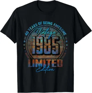 Vintage 1985 Limited Edition Shirt 40 year old 40th Birthday T-Shirt