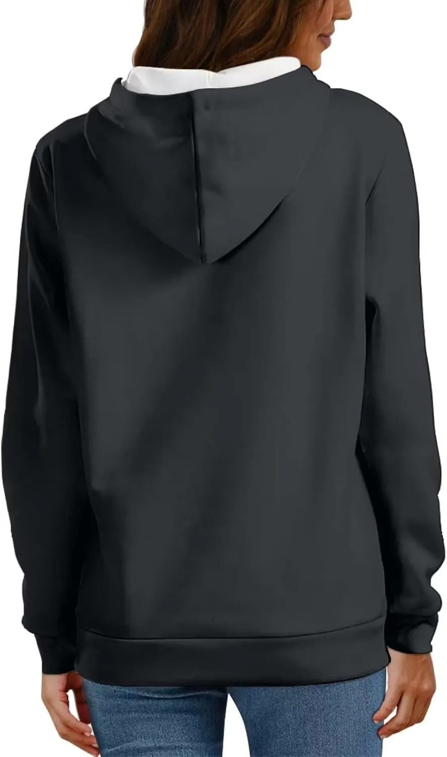 WELLFLYHOM Womens College Sweatshirts and Hoodies with Pocket Long Sleeve Pullover Jumper
