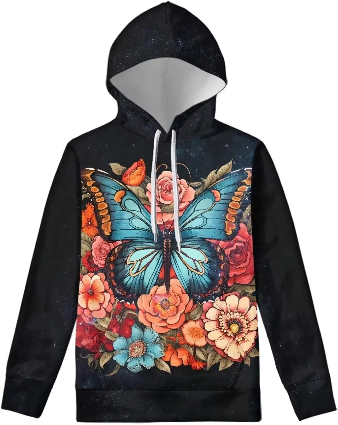 WELLFLYHOM Womens College Sweatshirts and Hoodies with Pocket Long Sleeve Pullover Jumper
