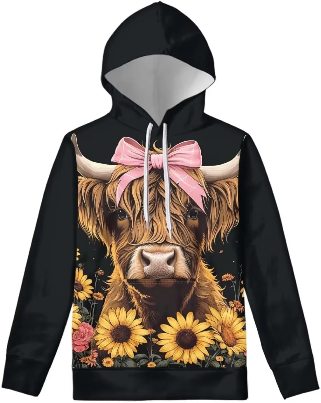 WELLFLYHOM Womens College Sweatshirts and Hoodies with Pocket Long Sleeve Pullover Jumper