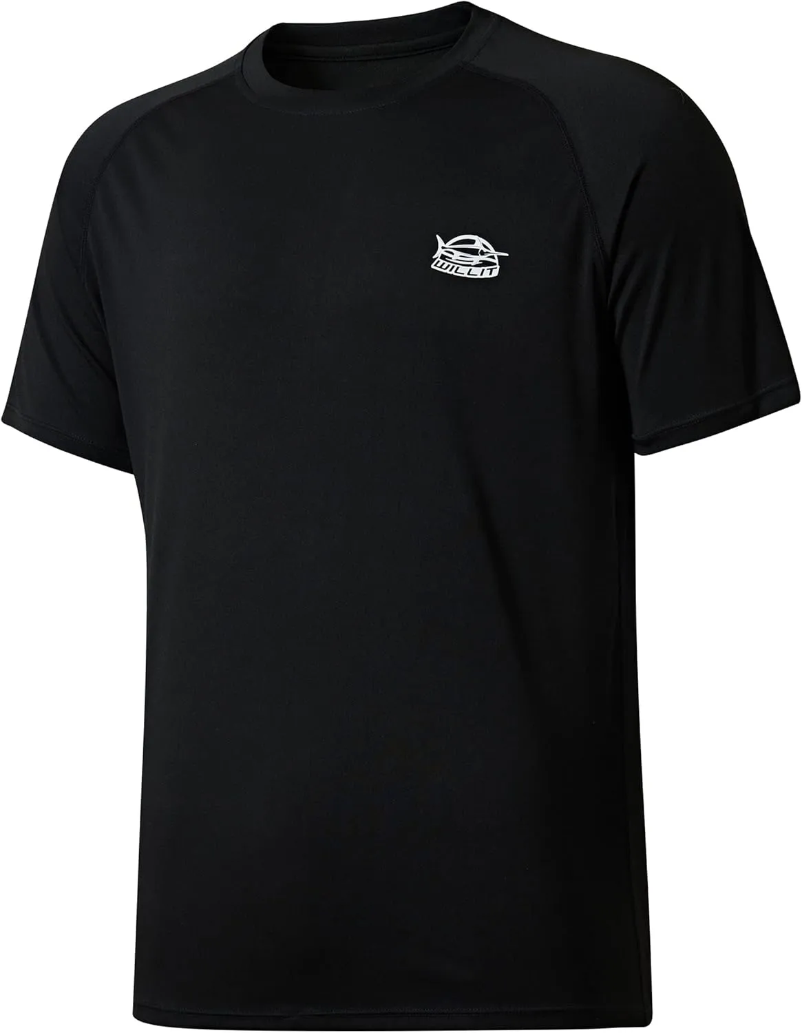 Willit Men's Rashguard Swim Shirt Short Sleeve UPF 50  Sun Protection Shirt SPF Quick Dry Water Shirt