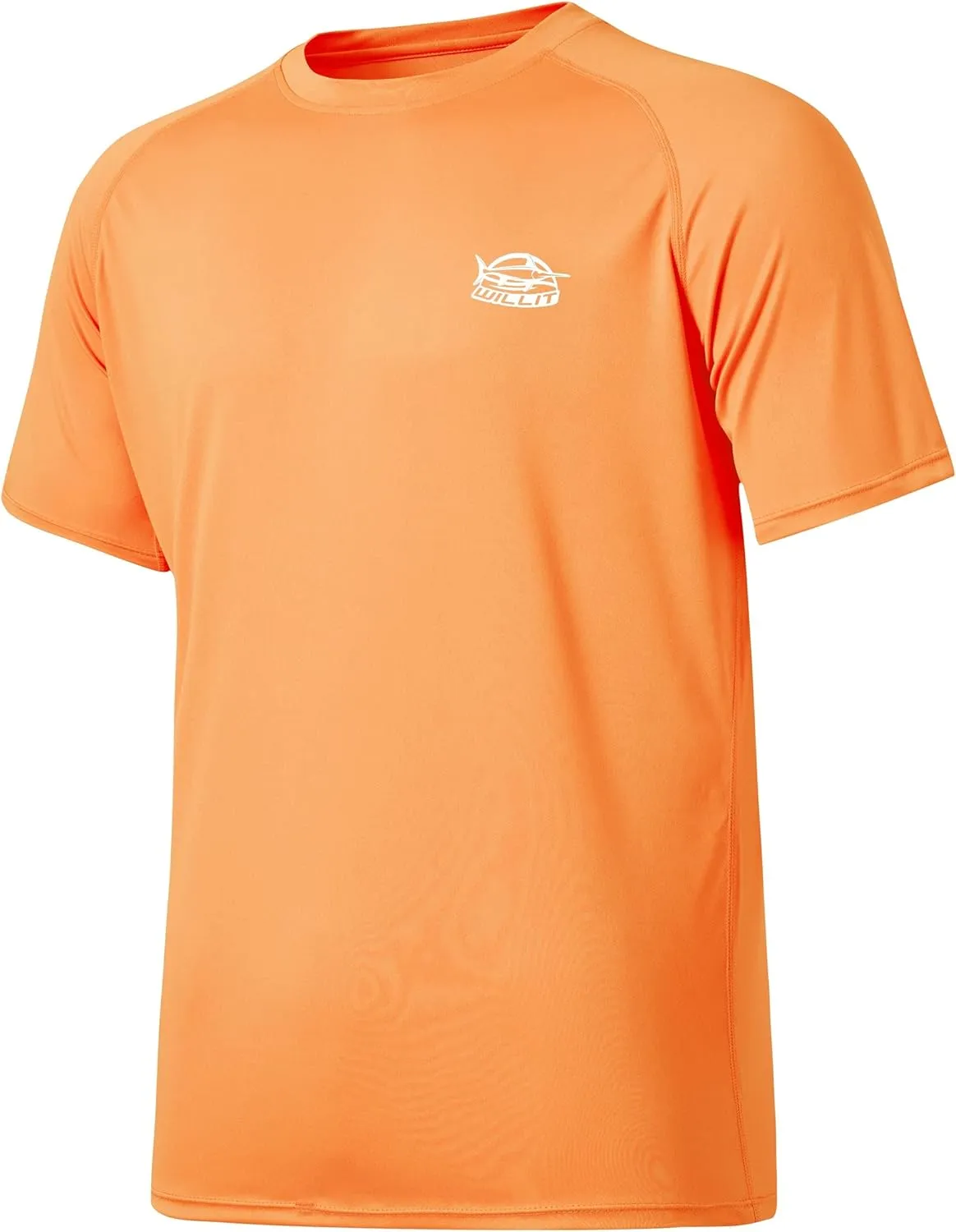 Willit Men's Rashguard Swim Shirt Short Sleeve UPF 50  Sun Protection Shirt SPF Quick Dry Water Shirt