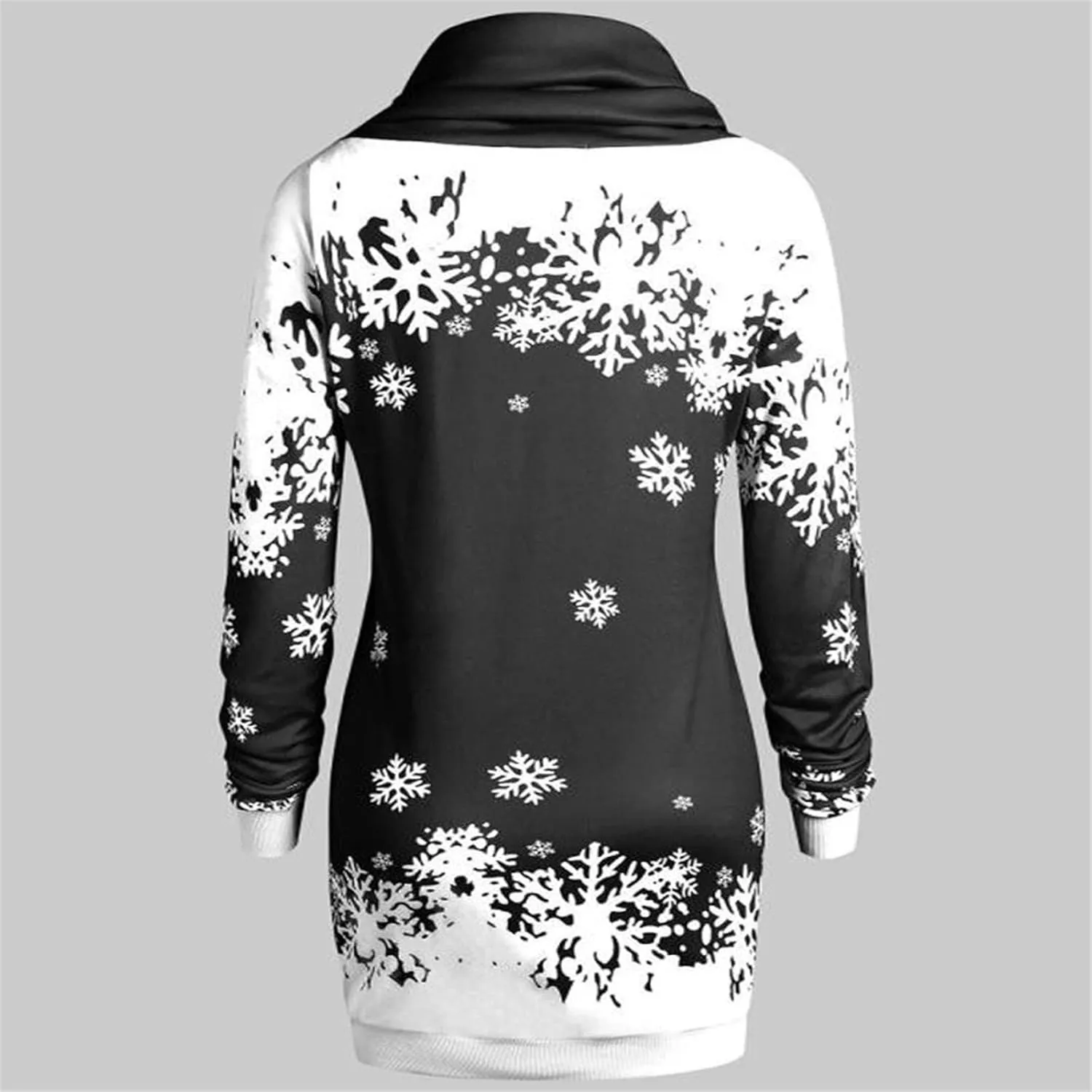 Women Christmas Sweatshirts Casual Novelty Party Slim Tunic Jumper Dress Lightweight Bag Hip Midi Pullover Dress