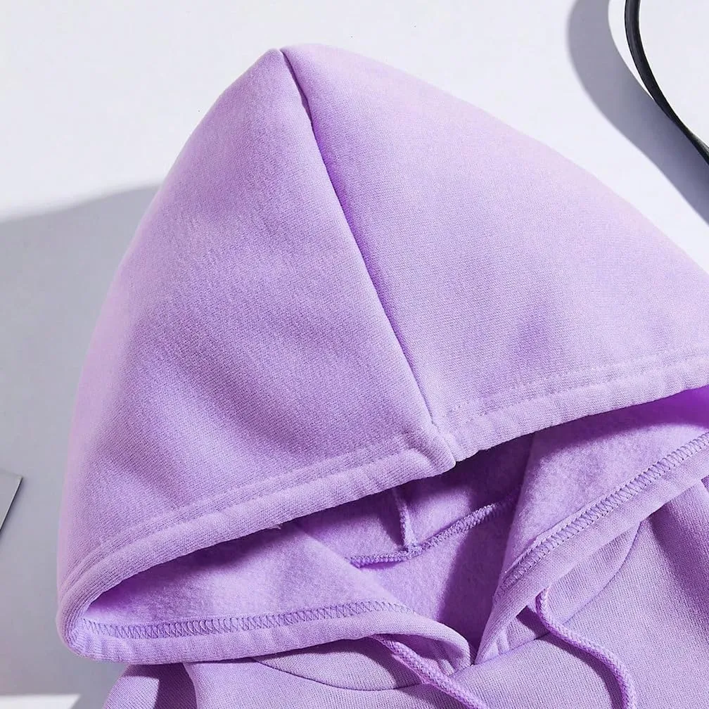 Women Long Sleeve Letter Graphic Print Oversized Hoodies Casual Drop Shoulder Thermal Hooded Sweatshirt Pullover