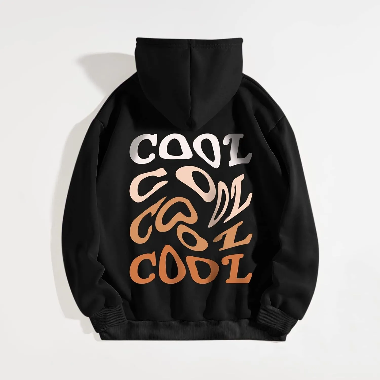 Women Oversize Fleece Hoodie Sweatshirt Long Sleeve Floral Slogan Letter Graphic Print Drop Shoulder Drawstring top