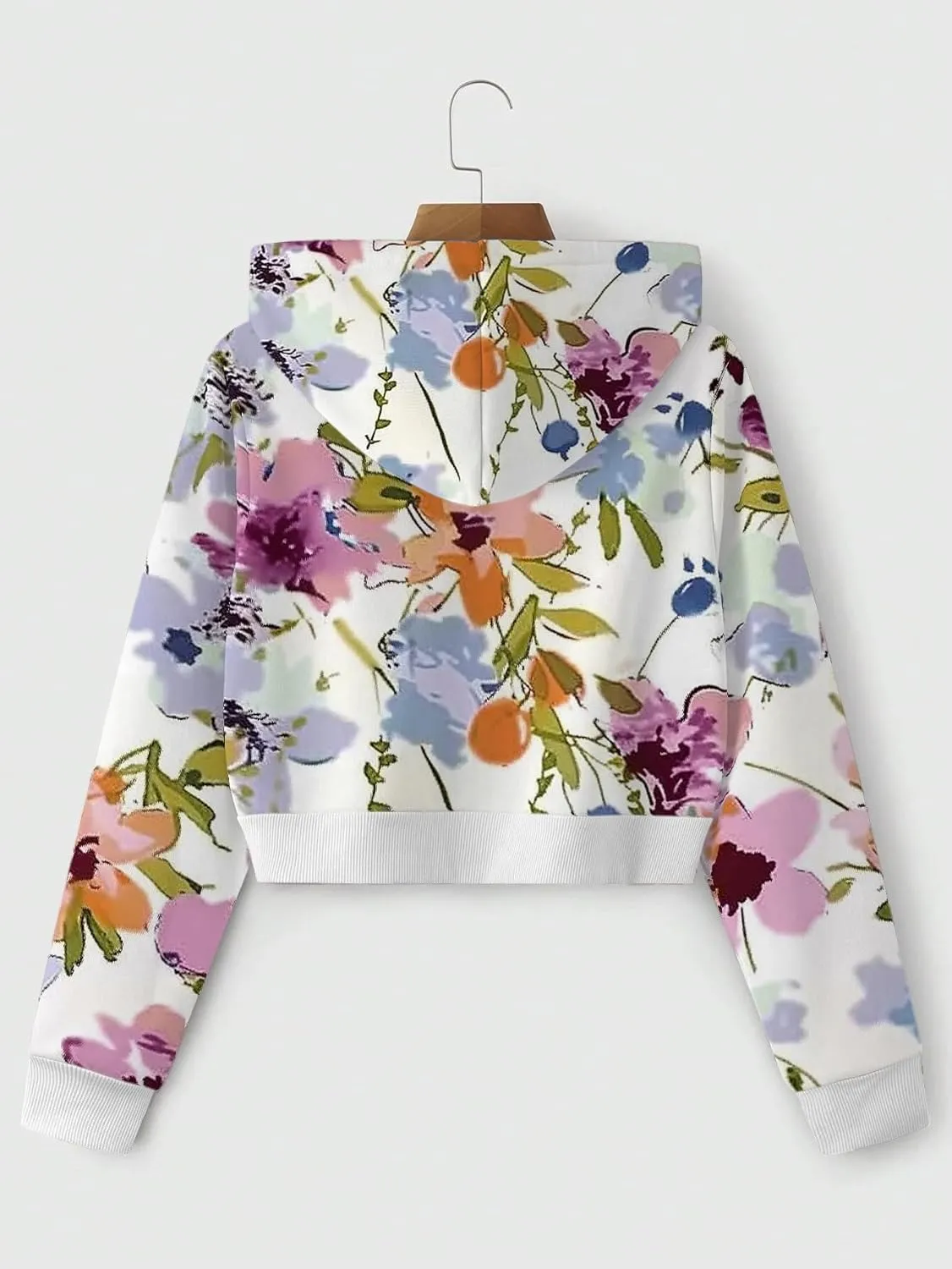 Women Y2k Maple Leaf Camo Zip Up Crop Hoodie Jacket Floral Print Fleece Hooded Sweatshirts Jumper Fall Workout