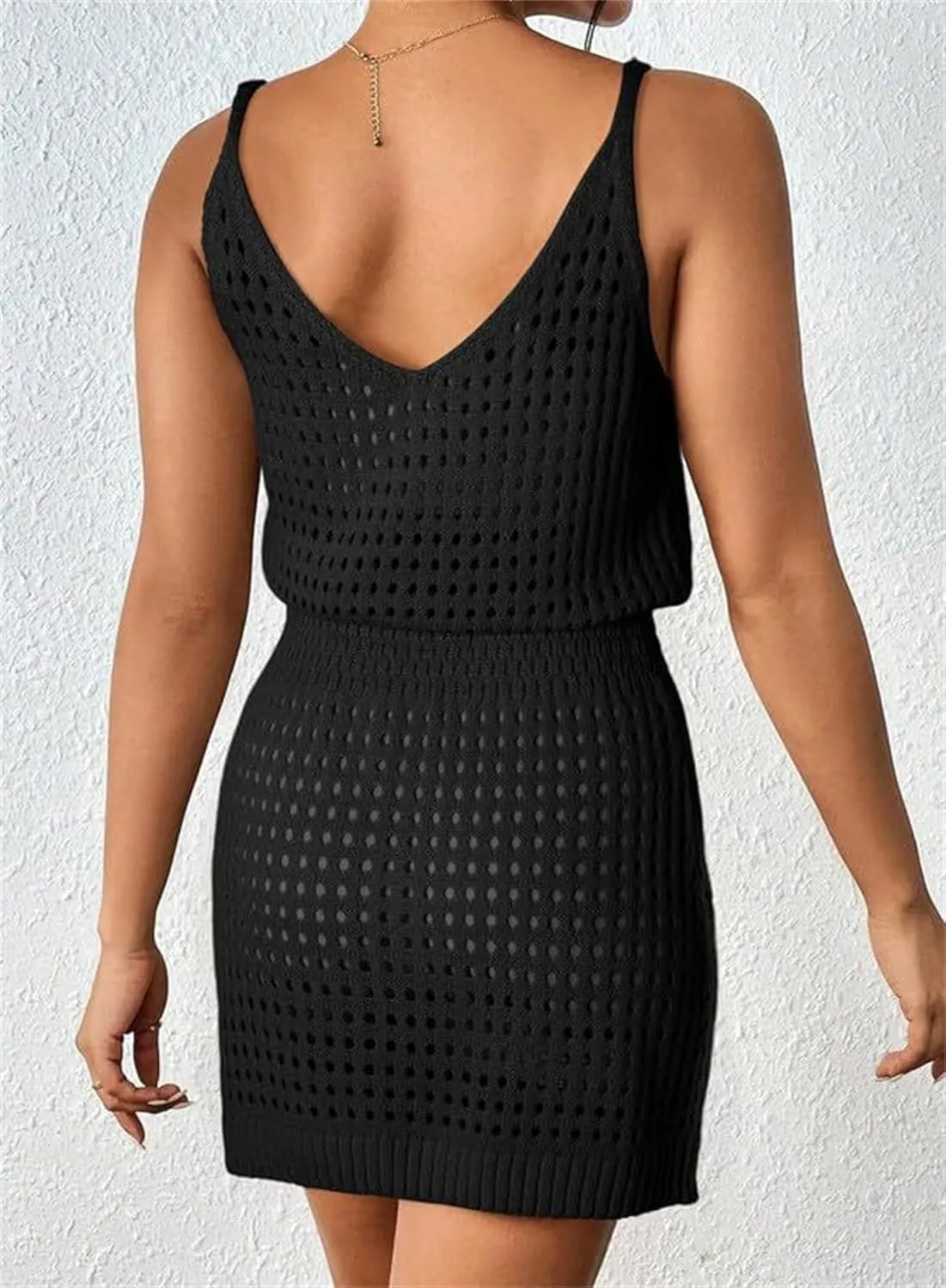 Womens Beach Dress Cover Up Cruise Bathing Suit Crochet Hollow Out Knitted Dress Summer Vacation Outfits Swimsuits