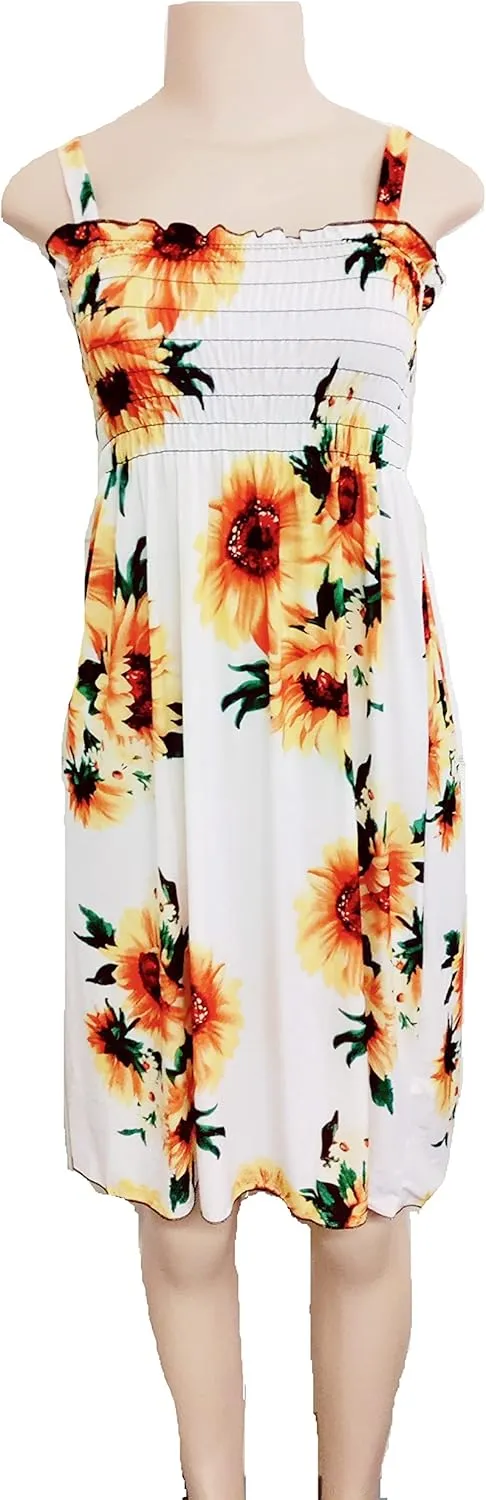 Womens Casual Sundress - Summer Beach Casual Coverup Sun Dress