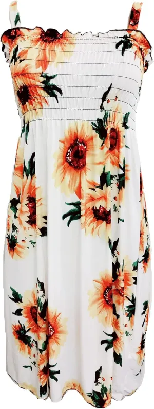 Womens Casual Sundress - Summer Beach Casual Coverup Sun Dress