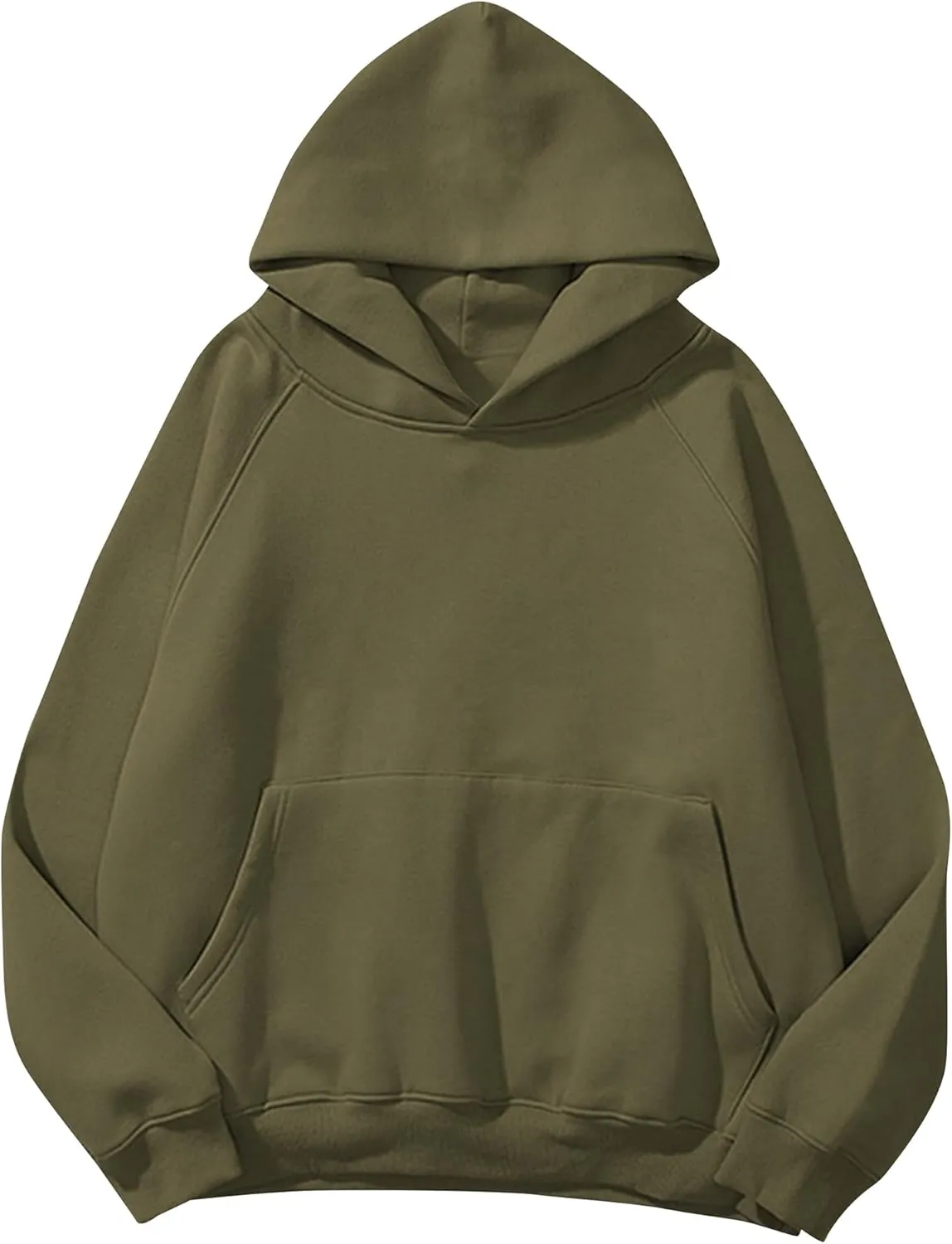 Womens Oversize Essentials Hoodie Sweatshirt Raglan Long Sleeve Hooded Pullover Trendy Fall Clothes 90s Teens