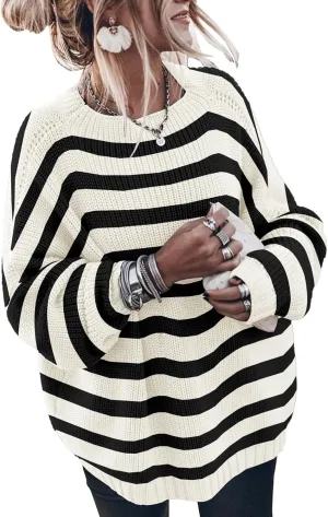 Womens Oversized Sweaters Loose Solid Casual Long Sleeve Mock Neck Knitted Jumper Tops
